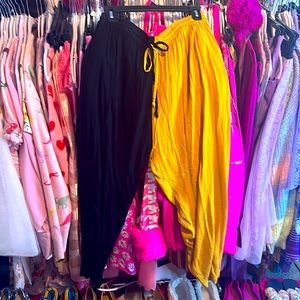 Two toned ballon pants high waisted